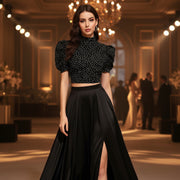 Black-polladot-blouse 