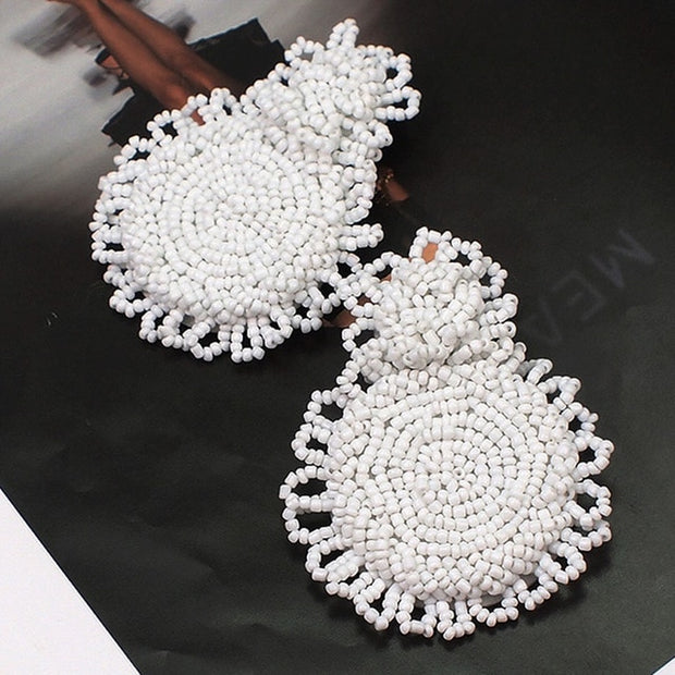 Handmade Beads Drop Earrings