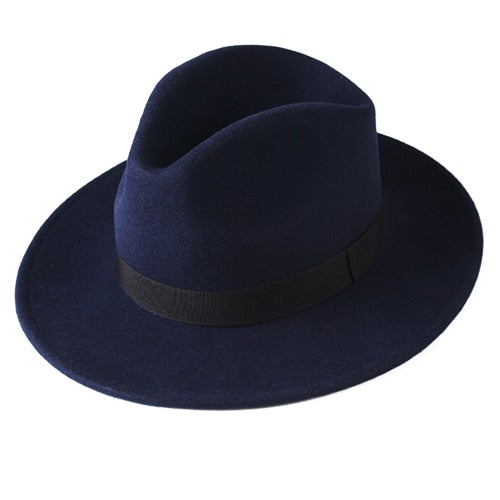 Wool Fedora Hat for Women Men