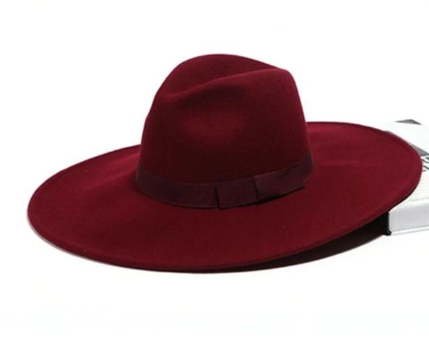 Brim Fedoras Wool Felt Hat
